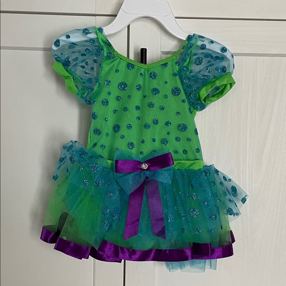 Kids Green and Purple Costume Dress